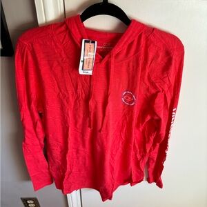 NWT, vineyard vines, graphic long sleeved hoodie, size large